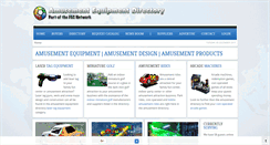 Desktop Screenshot of amusementequipmentdirectory.com