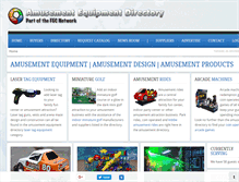 Tablet Screenshot of amusementequipmentdirectory.com